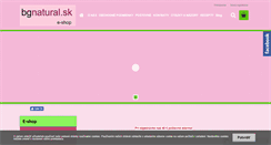 Desktop Screenshot of bgnatural.sk
